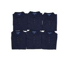 Port Authority Short Sleeve Polo Shirt Youth XL Navy Lot Of 6 School Uniform