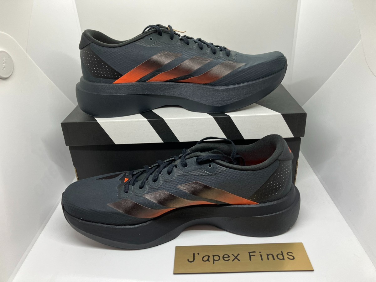 adidas Adizero Evo SL Woven KJ1995 Carbon Lucid Orange Men's Size