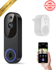 WiFi Ring Doorbell 1080P HD Security Camera Wireless Door Bell Camera With Chime