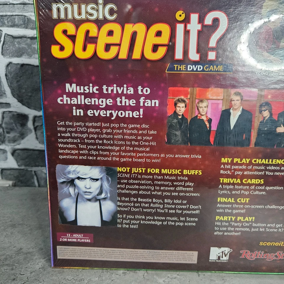 Scene It? Music DVD Trivia Board Game by Mattel 2006 NEW -Sealed! Family Game - Image 3 of 4