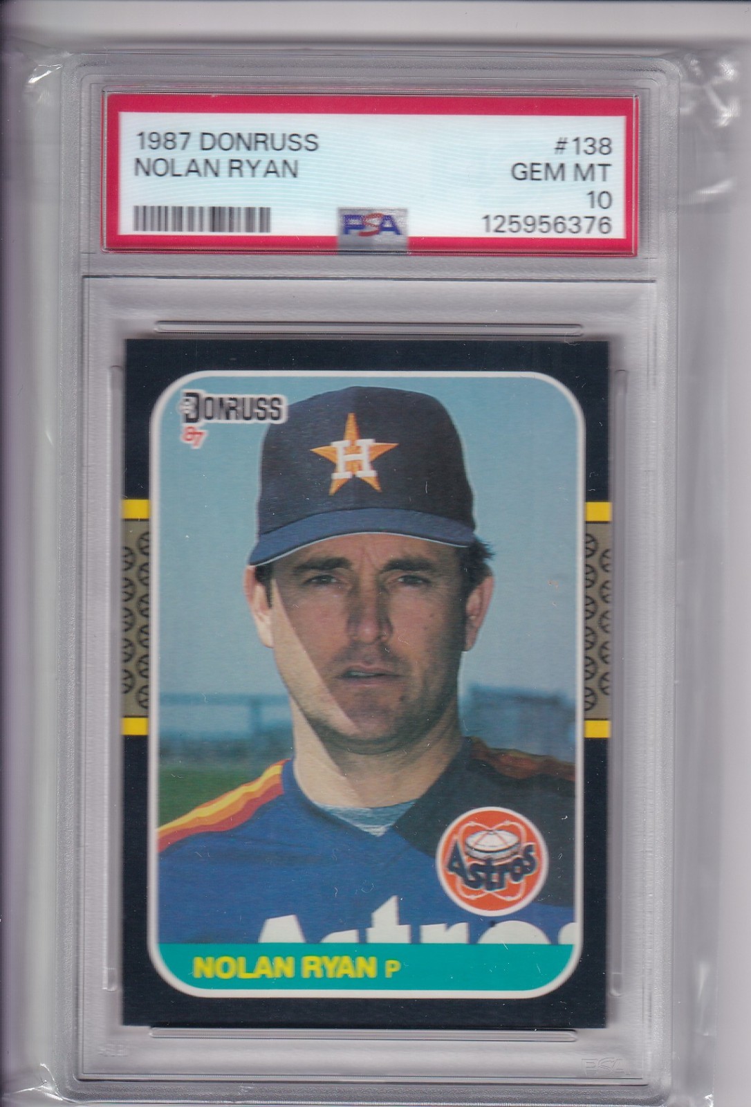 1987 DONRUSS NOLAN RYAN #138 * ASTROS * HOF * GEM MINT PSA 10