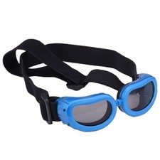 Outdoor Dog Sunglasses 11cm x 3.2cm (Head Strap Length: 30-65cm), Blue 