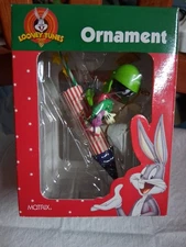 Warner Bros Looney Tunes Marvin The Martian On Rocket Christmas Ornament 1998