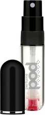 Perfume Pod Refillable Perfume Sprayer, Black, Unisex, 0.2 oz