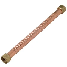 Homewerks 3/4 in. FIP T X 3/4 in. D FIP 18 in. Copper Water Heater Supply Line