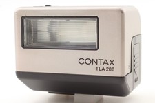 Tested  Top MINT  Contax TLA200 Silver Shoe Mount Flash For G1 G2 From JAPAN