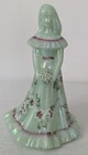 Vintage Fenton Jadeite Bridesmaid Figurine Flowers Signed