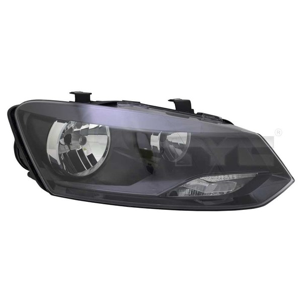 Scheinwerfer Hauptscheinwerfer Rechts Schwarz H7/H7 FüR VW Polo 6R 6C 6R_-image
