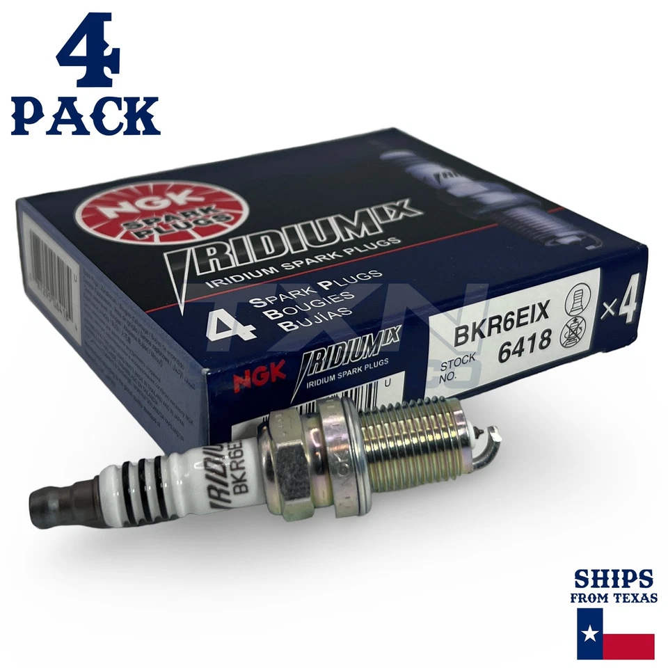 4 Pack NGK Iridium IX Spark Plugs 1991-1992 Isuzu Impulse Turbocharged 1.6L - Image 2 of 3