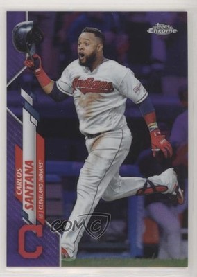 2020 Topps Chrome Purple Refractor 85/299 Carlos Santana #165 6fs