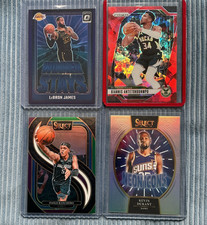 Panini Donruss Optic Prizm Select NBA Card Lot (4) LeBron Giannis Banchero Dura…
