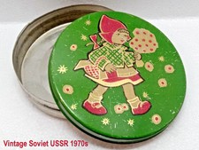 1970s Candy Tin Box Little Red Riding Hood USSR Vintage Collectible