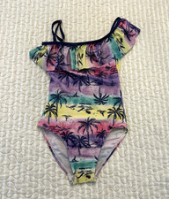 Tommy Bahama Tropical Swimsuit 4T One-Piece Colorful Toddler Girl Beach Summer