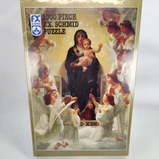 The Virgin with Angels F.X. Schmid 2000 Piece Jigsaw Puzzle Bouguereau USA, New
