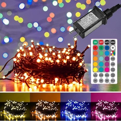 Color Changing Christmas Lights, 66FT 200 LED String Lights with Remote Timer