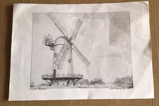 Print of Wilton Windmill in Wiltshire and surroundings Art by Cliff Topping 