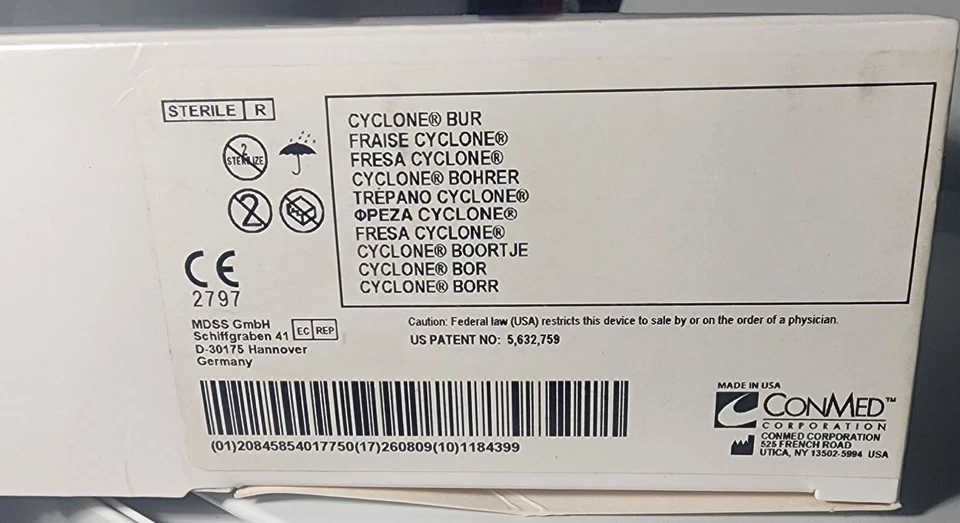 Conmed/Linvatec 5.5mm Cyclone Bur REF H9119 (BOX of SIX) - Image 2 of 3