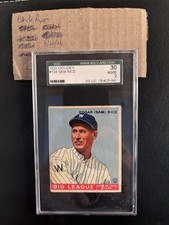 1933 Goudey Big League Chewing Gum - R319 Sam Rice #134 SGC 2