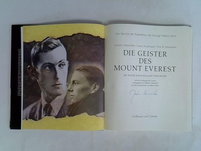 Die Geister des Mount Everest - Die Suche nach Mallory und Irvine. Der Bericht d