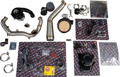 TM-7600 TURBO TORNADO M8 BLK/SS HARLEY FXLR 1750 ABS SOFTAIL LOW RIDER 107 2019