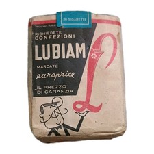 pacchetto vuoto NAZIONALI ESPORTAZIONE pubbl. LUBIAM anni 50 da collezione Raro