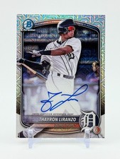 2025 Bowman Chrome THAYRON LIRANZO Mega Mojo Refractor Auto #BMA-TL Tigers