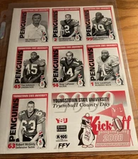 2000 Youngstown State Football 2 Page Un-Cut Team set Tressel's Last Year Ohio