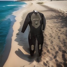 Body Glove Pro 2 3.2 Women Full Neoprene Suit Wetsuit size 9/10 Black Gray