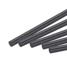 Carbon Fiber Rod Pole, 8mm x 100mm for RC Car Plane, Pack of 5
