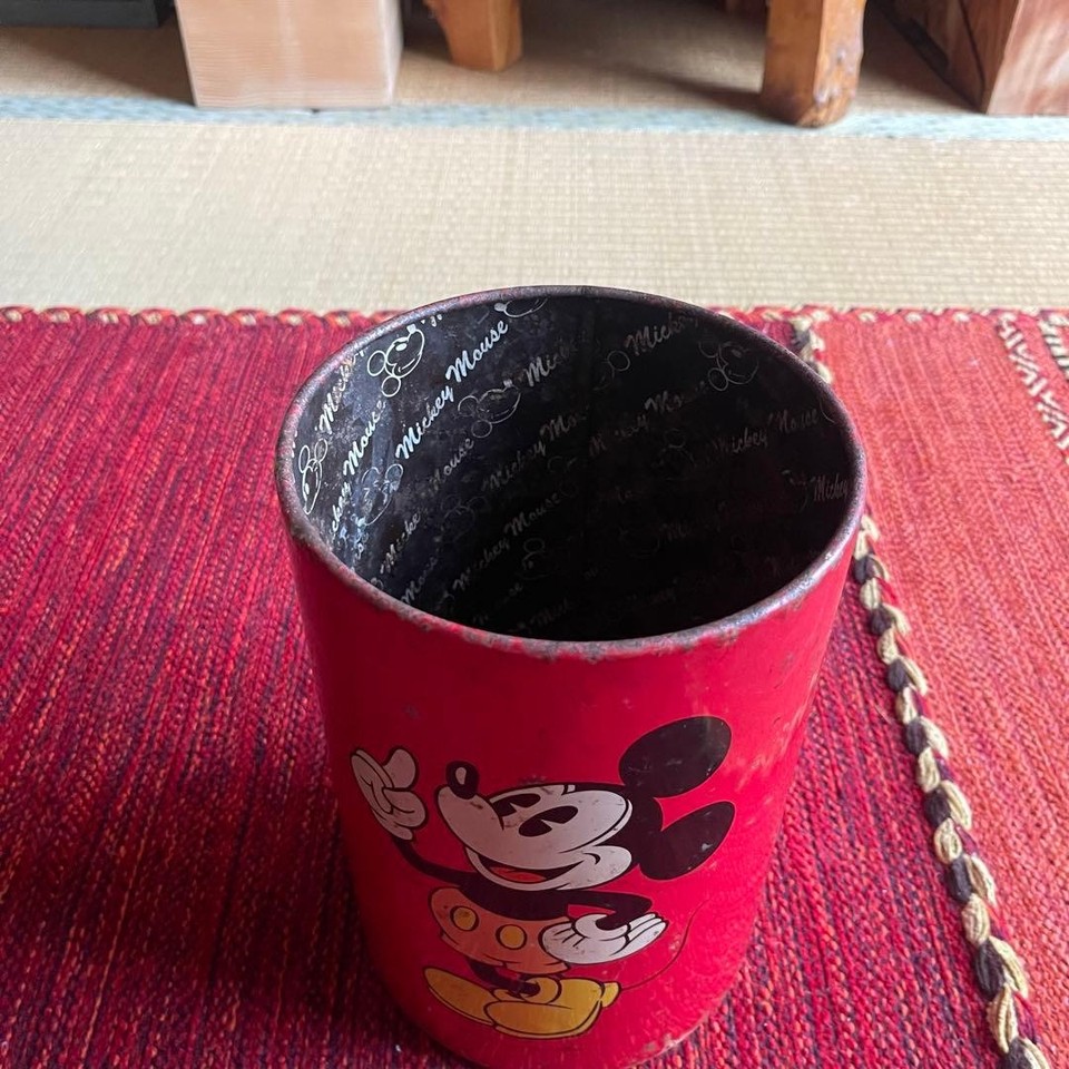 Disney Mickey Mouse Vintage Trash Can Dustbin Collectible Retro Decor ...