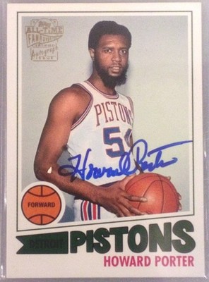 Howard Porter #FFA-HPO Topps All Time Fan Favorite Certified Autograph Issue Mnt