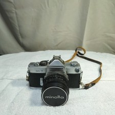 Minolta SR-7 35mm SLR w/ Rokkor 28mm 100mm Lens, Flash, Case Bag