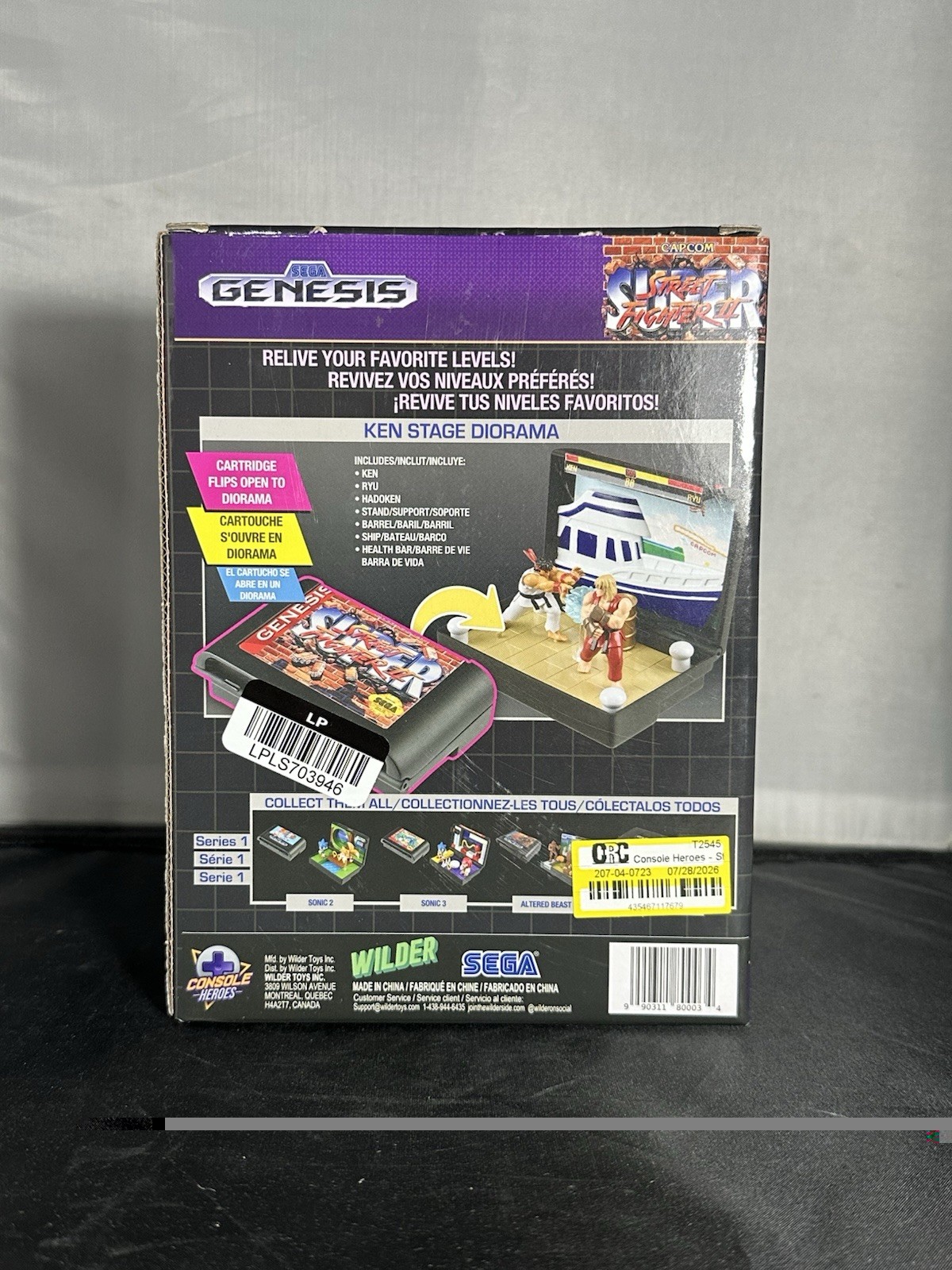Console Heroes SEGA Genesis Street Fighter II Ken Stage Diorama Flip-Open Cart - second product detail image