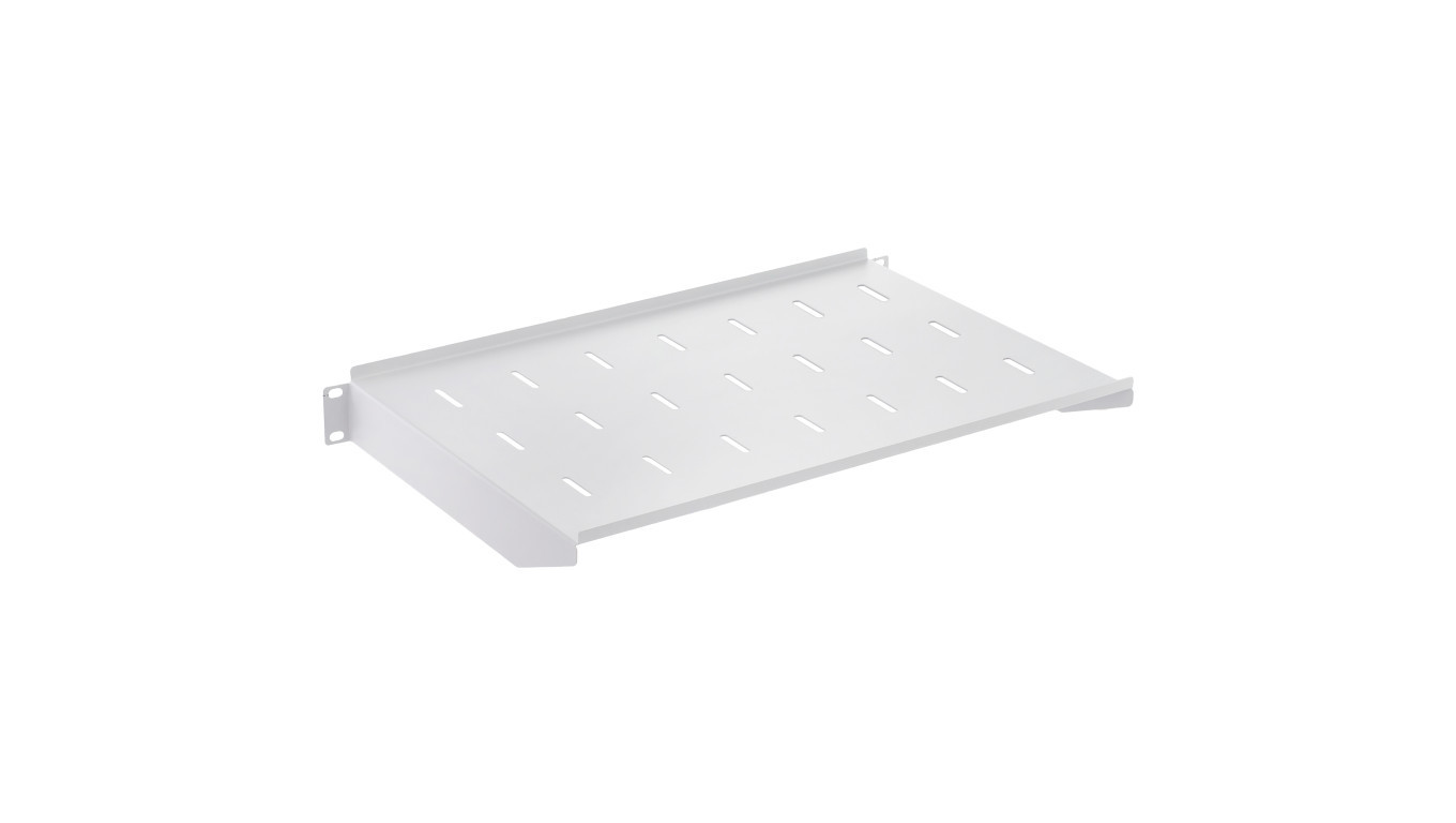 Shelving unit for rack 19 inch 1U 300mm grey S-RSF19-1U-300G
