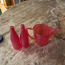 Vintage 1963 Deluxe Barbie Reading Dream Kitchen Bottles/Pitcher Accessories