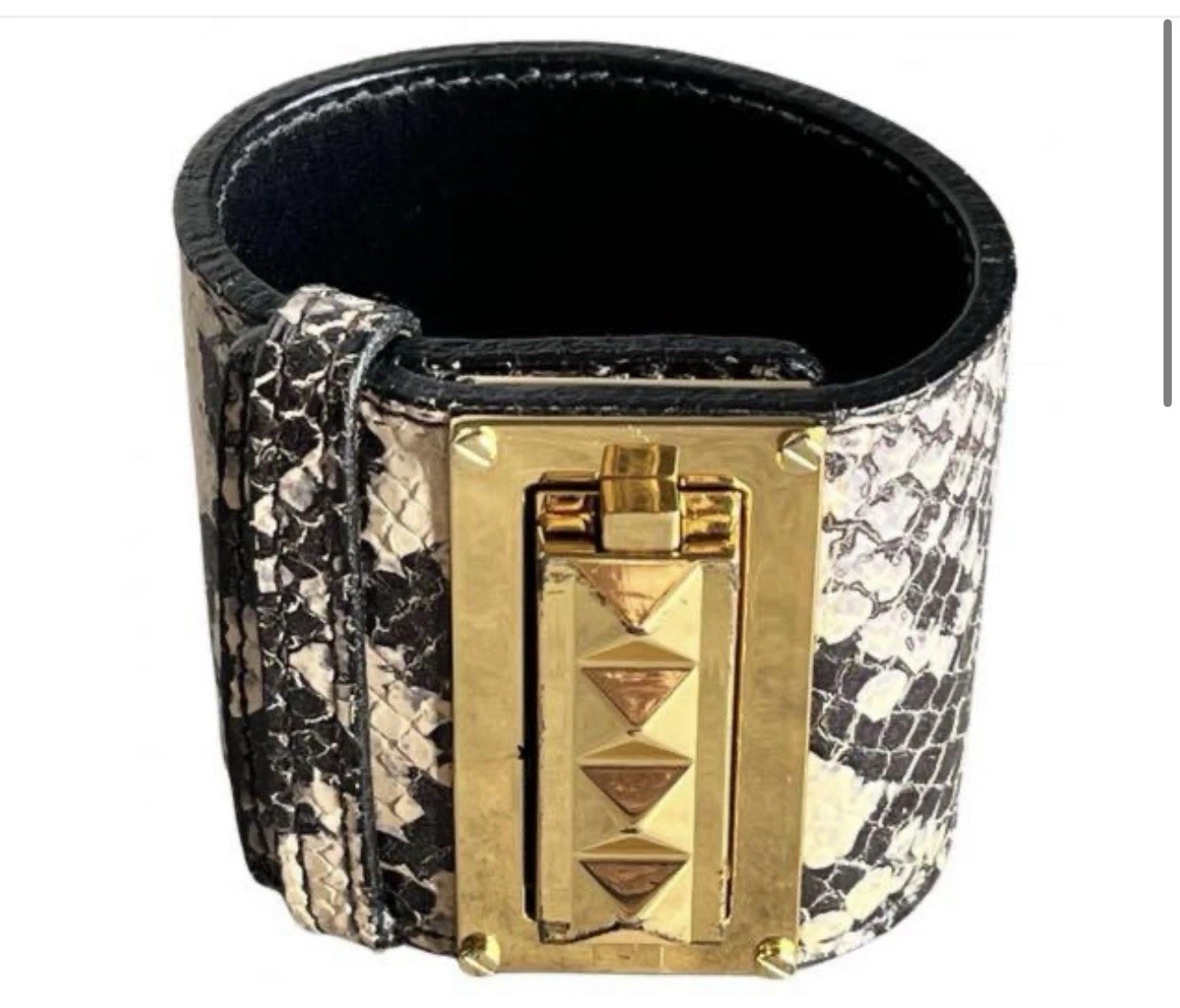 Bracciale Tory Burch in pelle di serpente ottimo