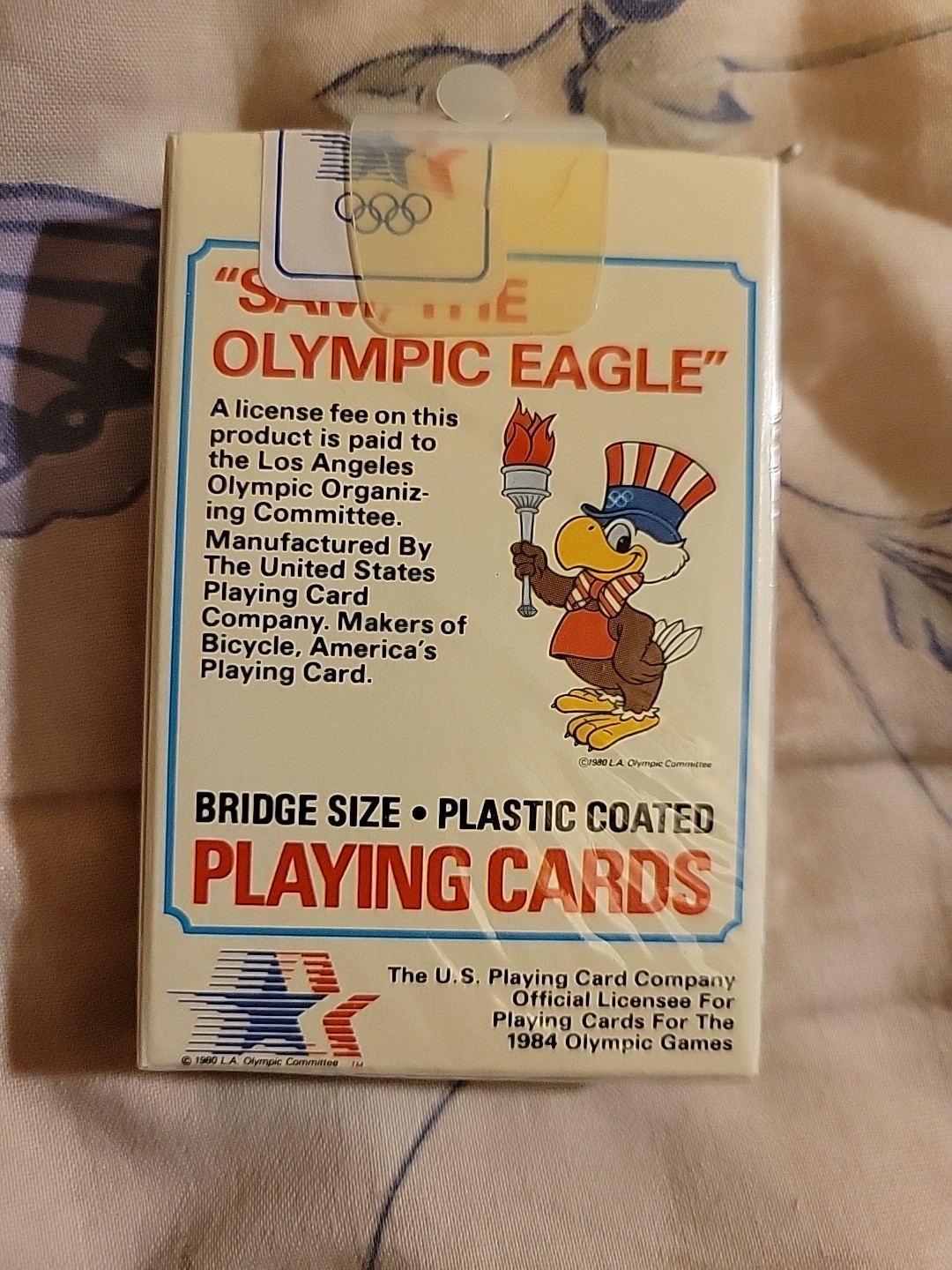 US Playing Card Company, Bicycle 1984 Olympics Order No. 0133 Sam The Eagle