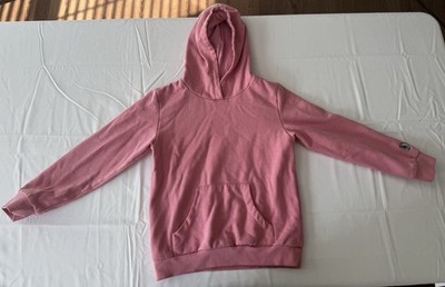 Kids Girl Pink Hooded Pullover Sweatshirt Size M 7/8, Kid Nation Brand