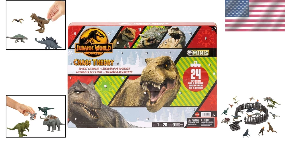 Jurassic World 24-Day Advent Calendar with Mini Dinos - Image 2 of 4