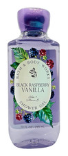 Bath  Body Works Black Raspberry Vanilla Shower Gel Wash 10 oz SEALED 