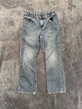 Childrens Place Size 6 Boot Cut Adjustable waist Blue Jeans