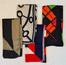 Lot of 4 Vintage Echo Scarves 30 inches square