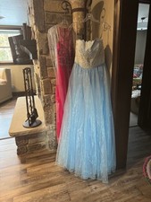 Sherri Hill 50951 Light Blue Ivory Pageant Prom Ball Gown Dress sz 10 NWT SALE