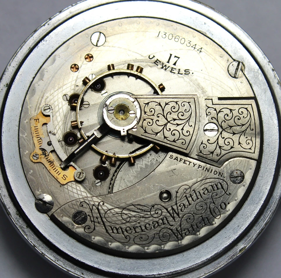 1903 Waltham Grade 825 18s 17j Open-Face Pocket Watch - Parts/Repair - Image 4 of 4