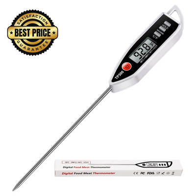 Meat Food Thermometer, Digital Candy Cooking Kitchen Silver