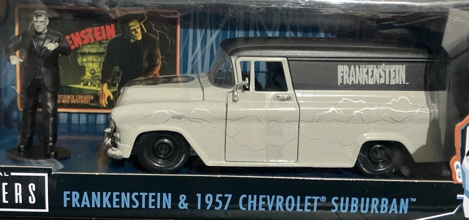 Jada Metals Die Cast FRANKENSTEIN & 1957 Chevy SUBURBAN 1:24 UNIIVERSAL MONSTERS - Image 3 of 4