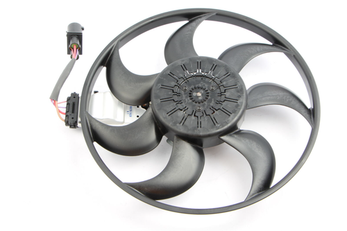 AUDI A6 Avant C6 Right Radiator Fan With Control Unit 4F0959455J NEW GENUINE - Picture 1 of 4