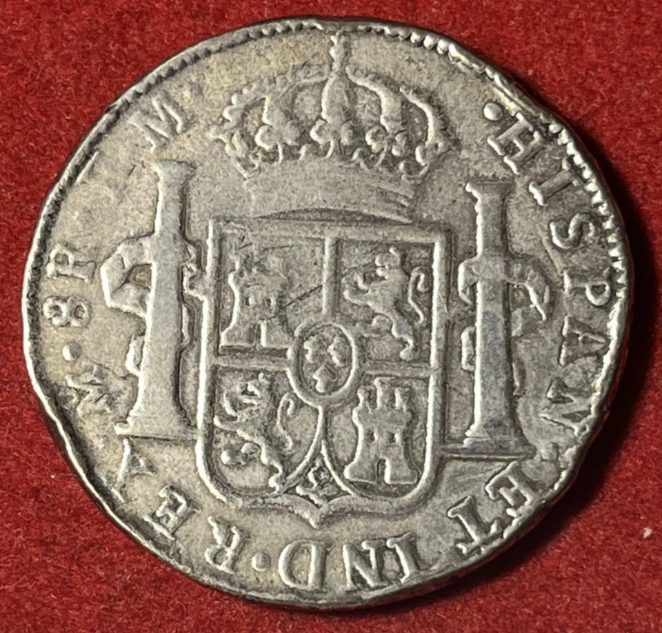 Mexico 8 Reales 1791 Mo FM Silver Coin KM#109 T8120 - Image 2 of 2