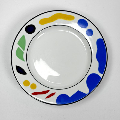 Block Spal Splash Bread Butter Plates Set 4 6'' Portugal Antonio Mira Modern Art