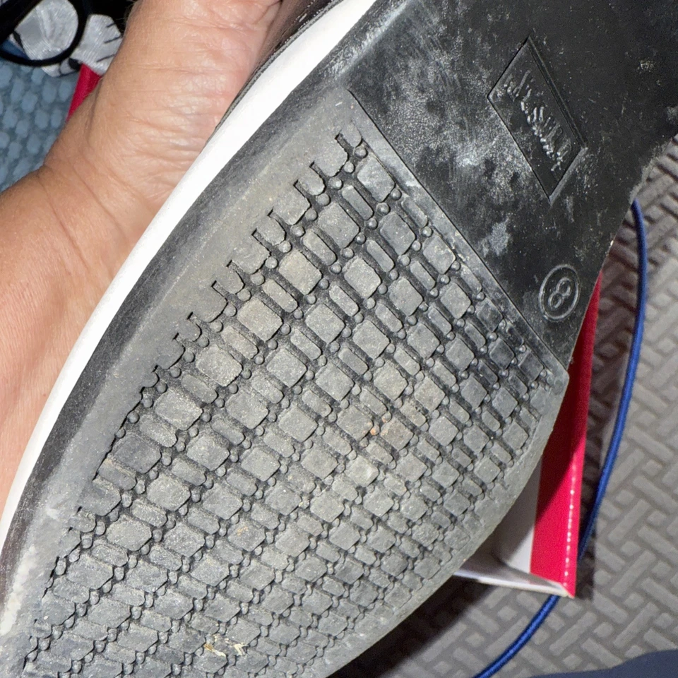 Zapatos de silla plana para mujer Funtasma Saddle-50 blanco y negro talla 9/10 con cordones Foto 3 de 4